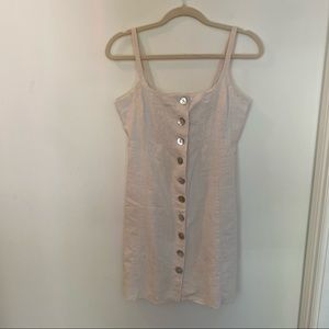 Sold Linen Blend Dress